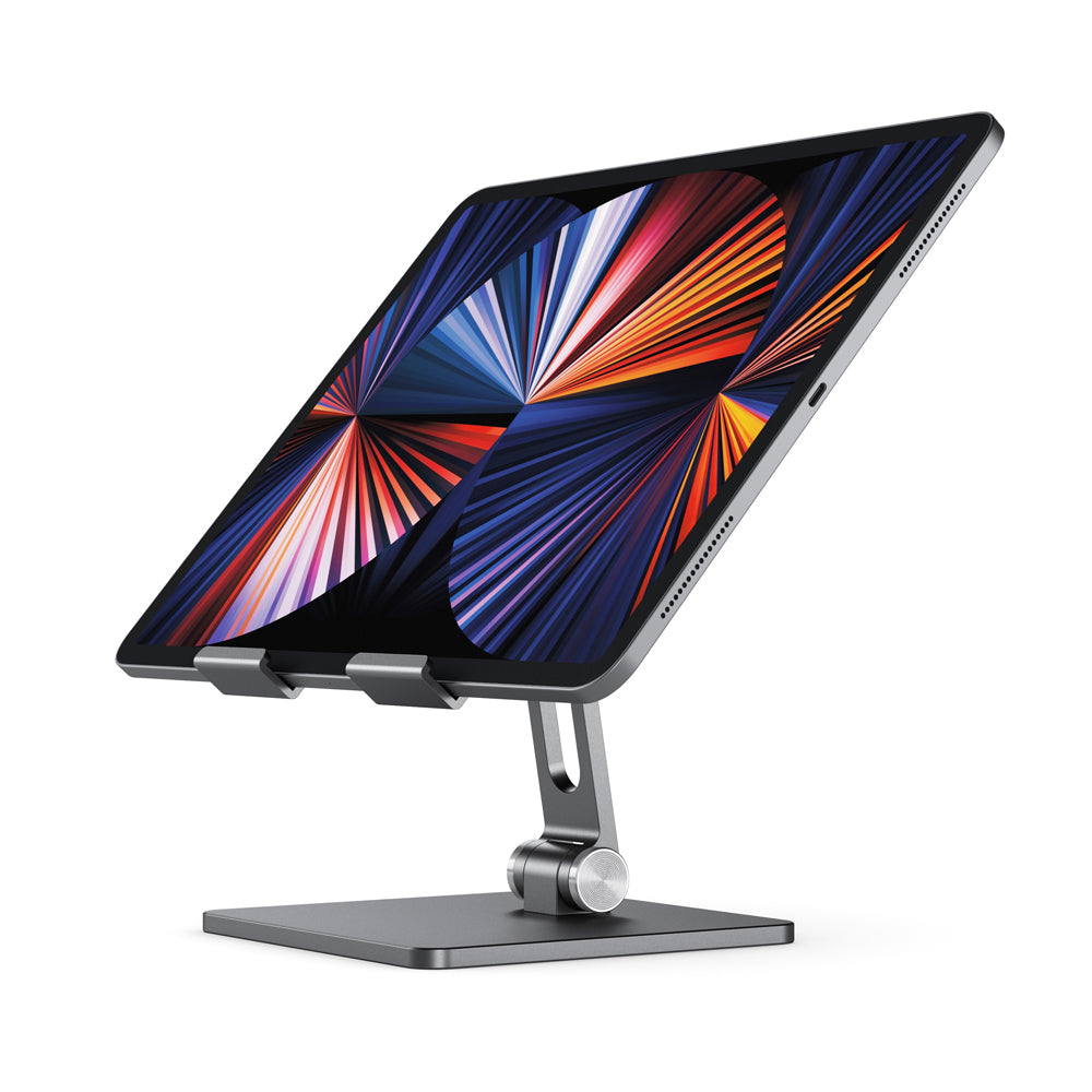 Alogic Edge foldable iPad desktop stand - space grey
