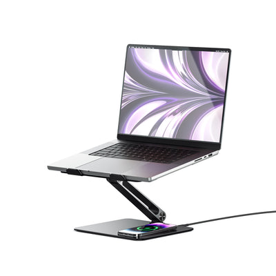 Alogic Elite Power MacBook stand with wireless charger