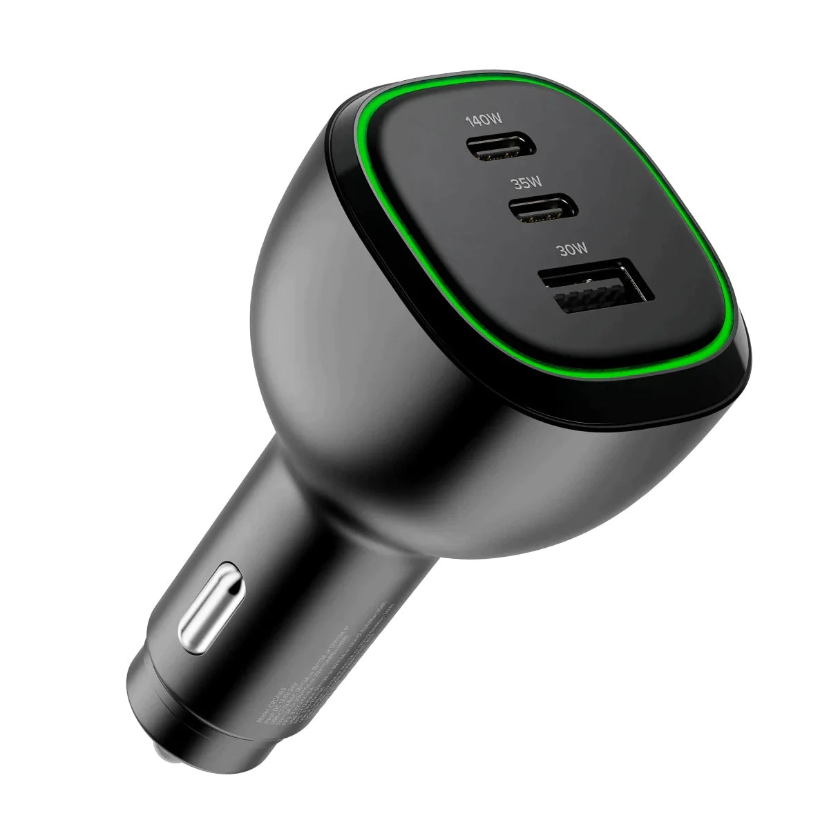 Alogic Rapid Power 3-port car charger (165W) - black