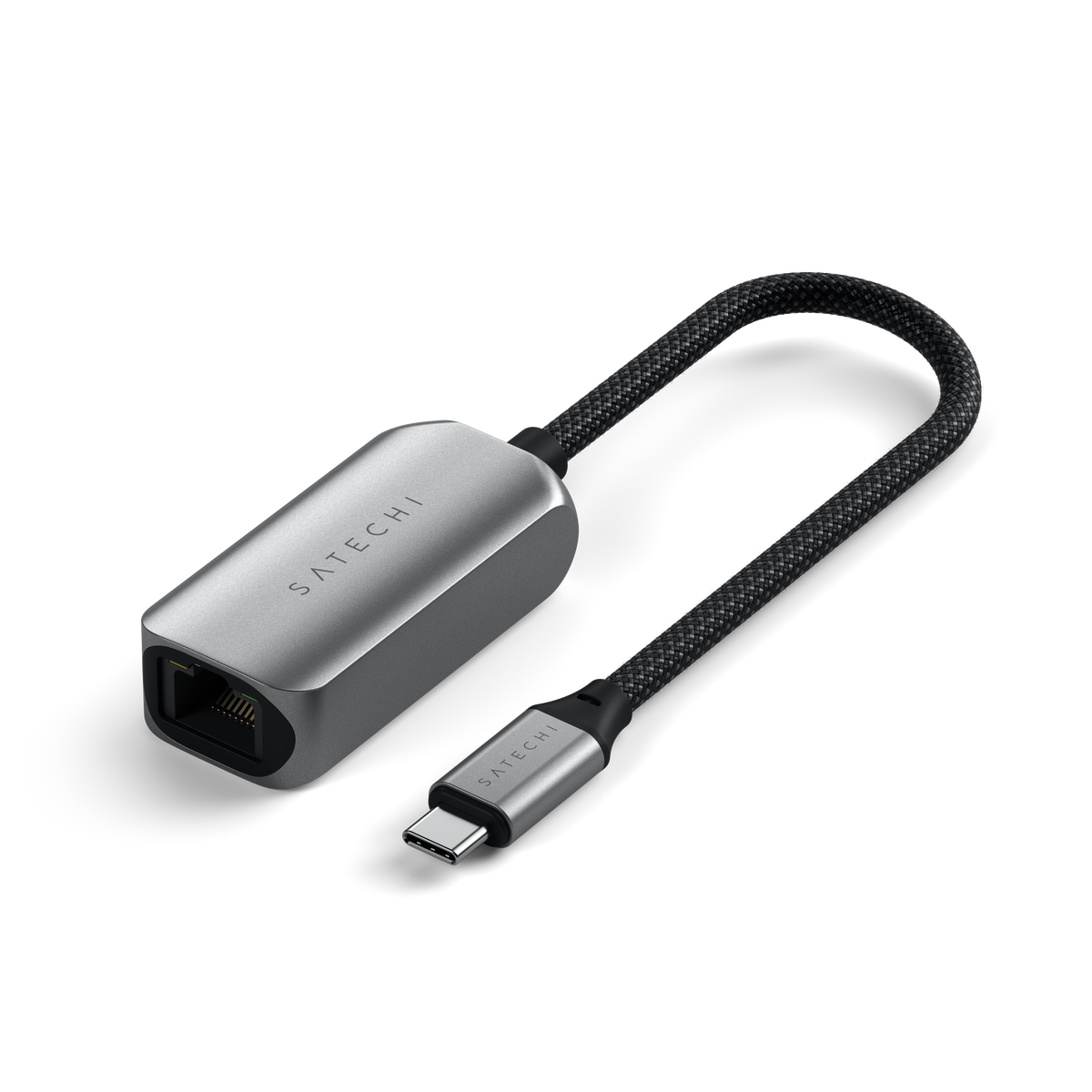 Satechi USB-C to Ethernet adapter (2.5 Gb) - space grey