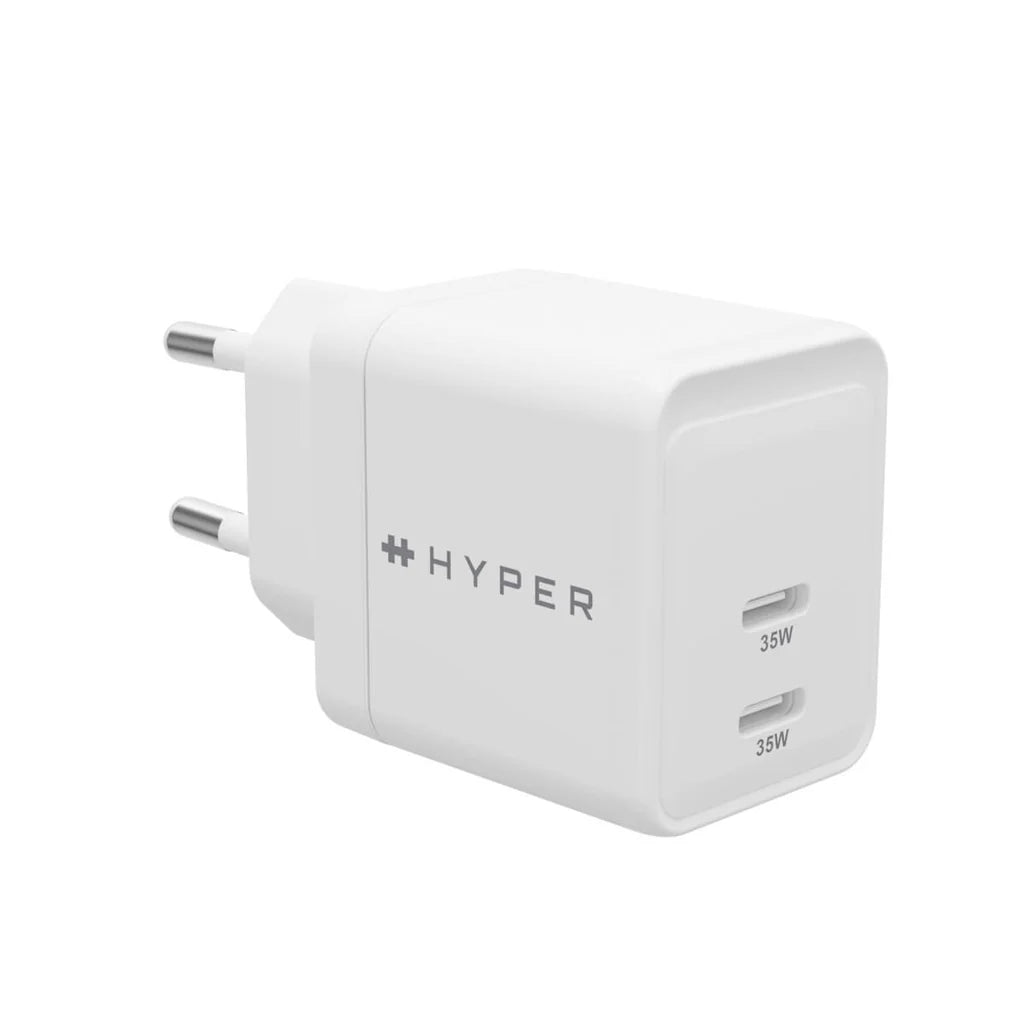 Hyper HyperJuice 2-port GaN wall charger (35W) - white