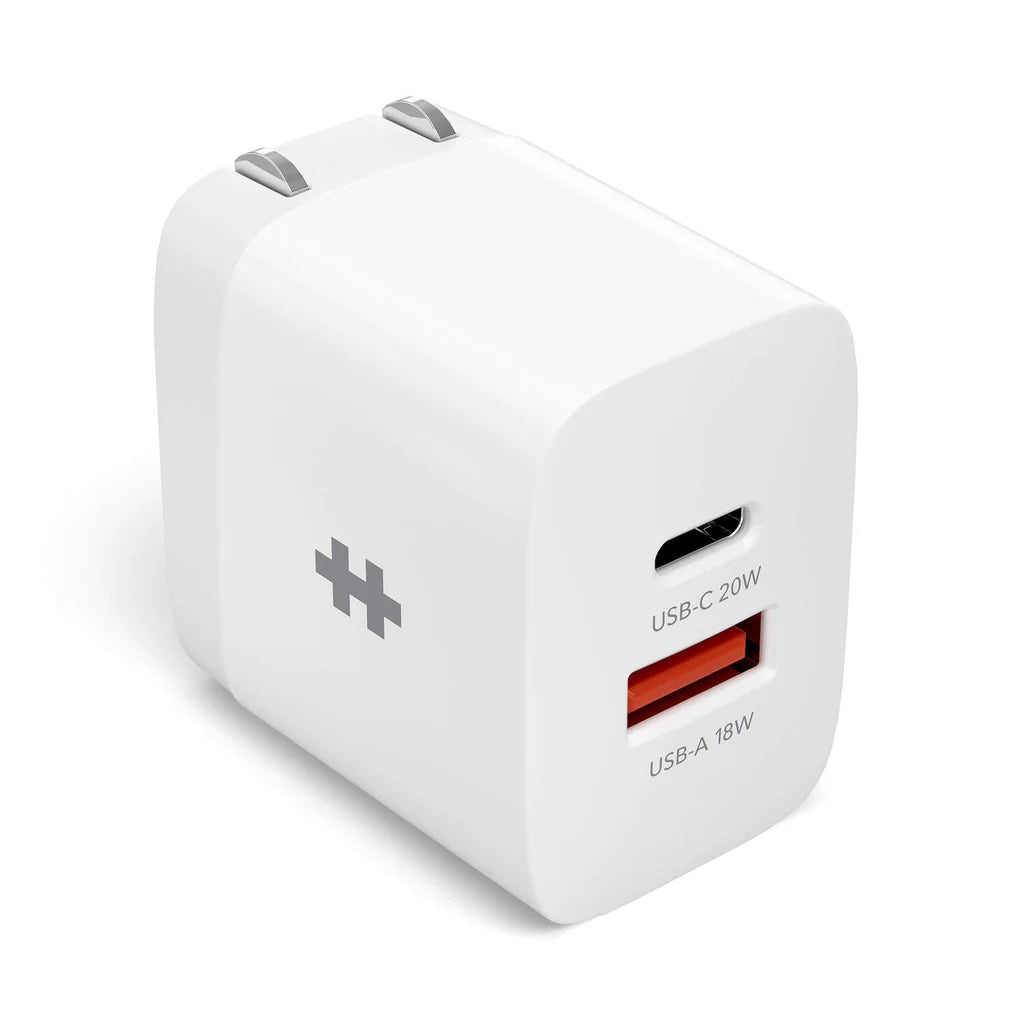 Hyper HyperJuice 2-port wall charger (20W) - white