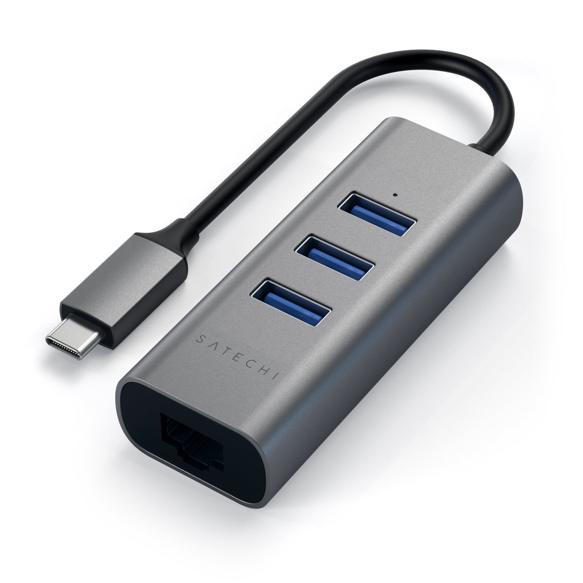 Satechi USB-C 2-in-1 hub (ethernet) - space gray