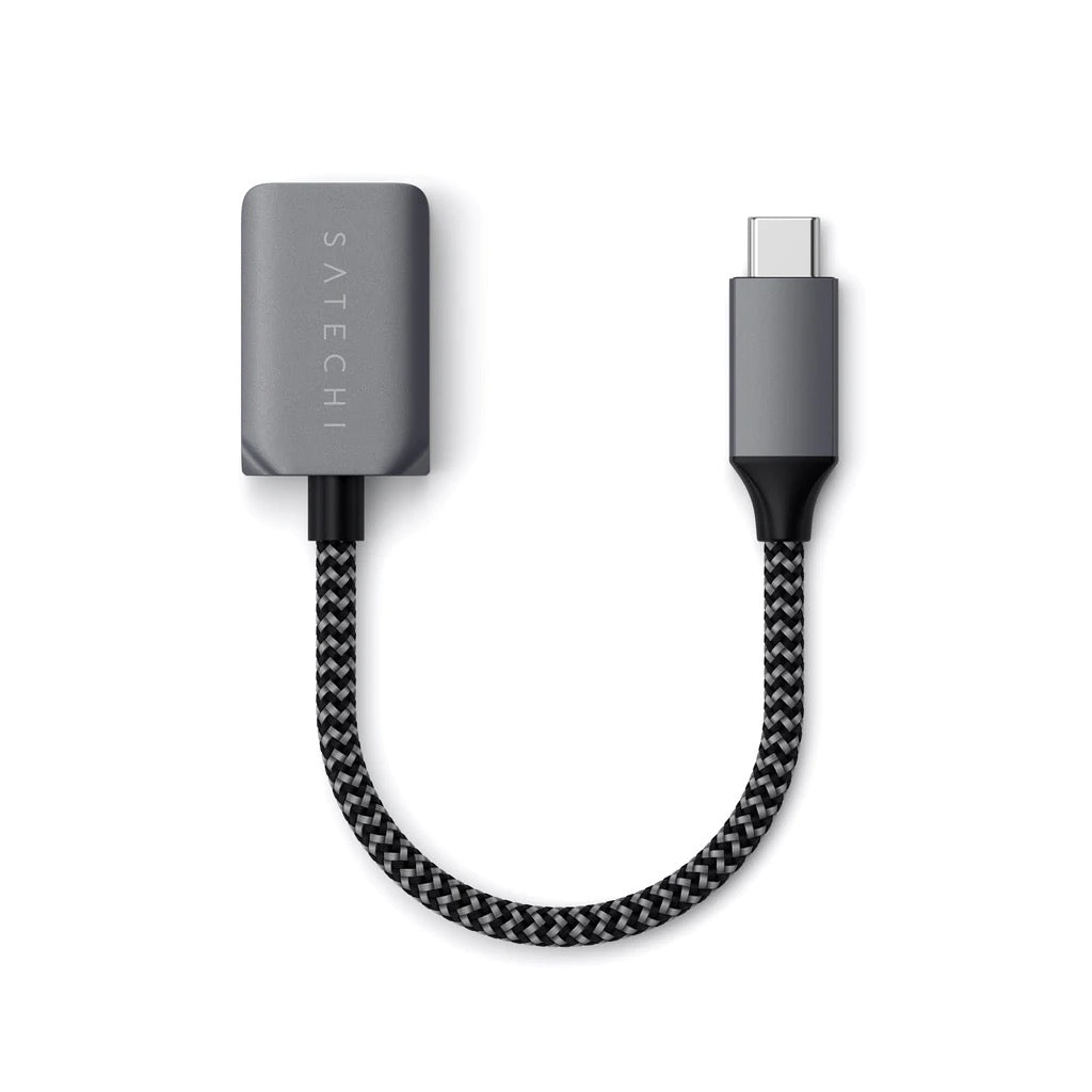 Satechi USB-C to USB-A 3.0 adapter cable - space gray