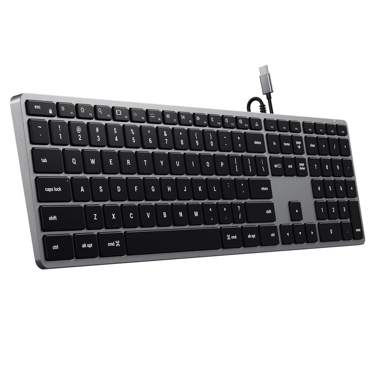 Satechi Slim W3 wired keyboard - space gray