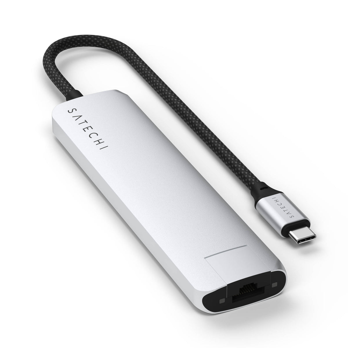 Satechi USB-C 7-in-1 Slim multiport adapter (ethernet) - silver