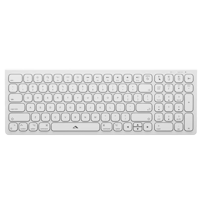 Alogic Echelon compact wireless keyboard - white