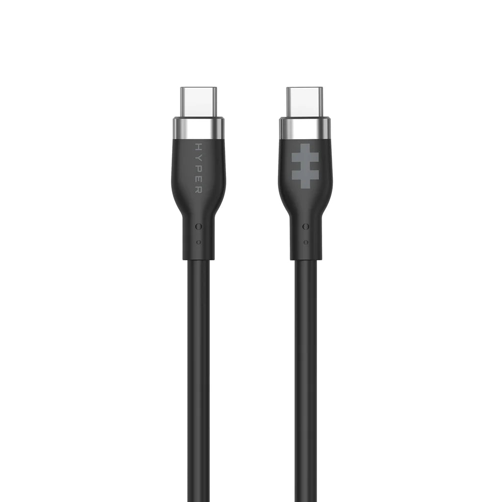 Hyper HyperJuice silicone USB-C to USB-C cable (1m/240W) - black