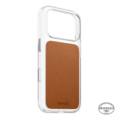 Nomad Clear Horween leather case iPhone 18 Pro/17 Pro