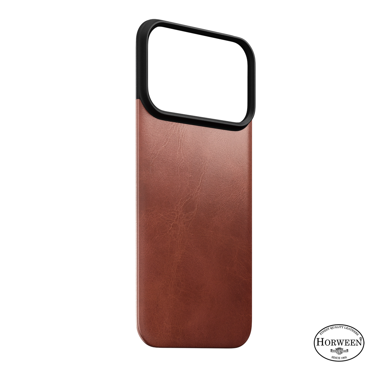 Nomad Horween leather back iPhone 18 Pro - Olde Dublin