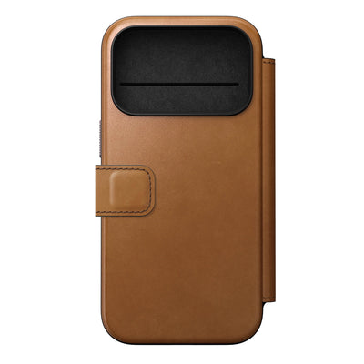 Nomad Modern leather folio iPhone 17 Pro