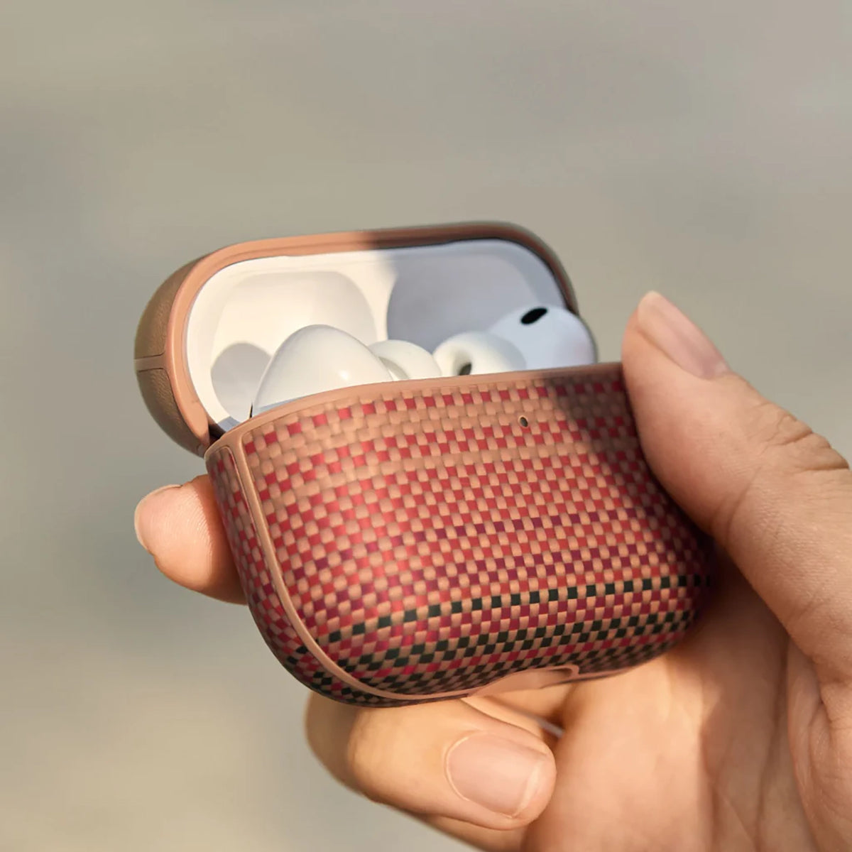 Pitaka Aramid fiber magnetic case AirPods Pro 3 - sunset