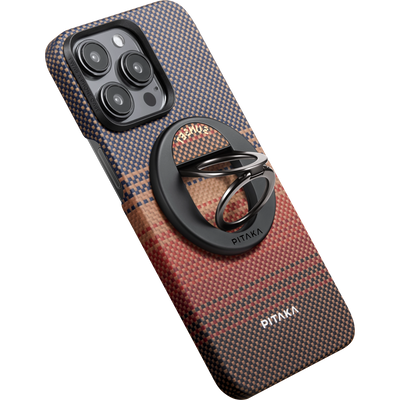Pitaka MagEZ Grip 3 magnetic iPhone holder - sunset