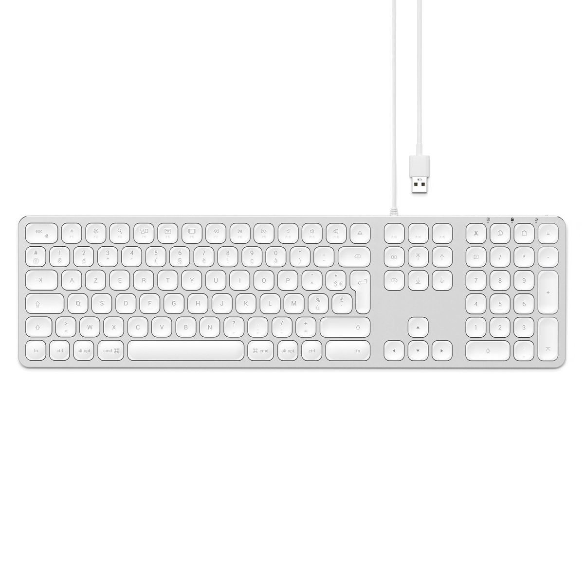 Satechi Wired keyboard (AZERTY) - silver