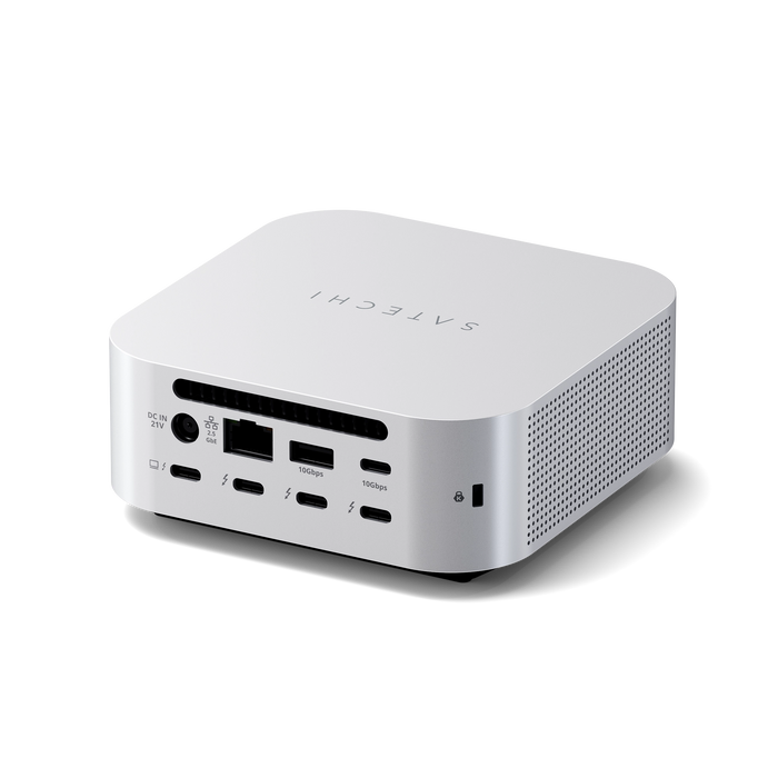 Satechi Thunderbolt 5 cubedock SSD docking station - silver
