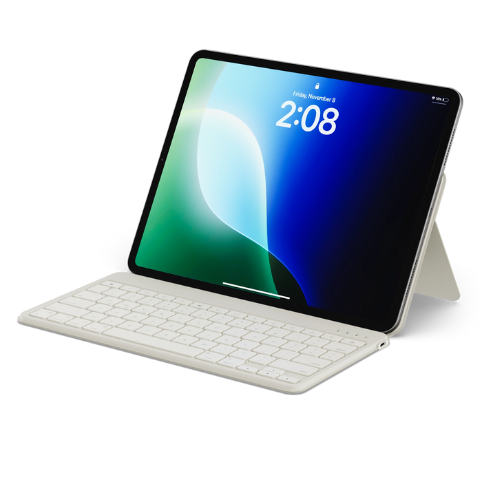Satechi OntheGo wireless iPad keyboard with stand - sand