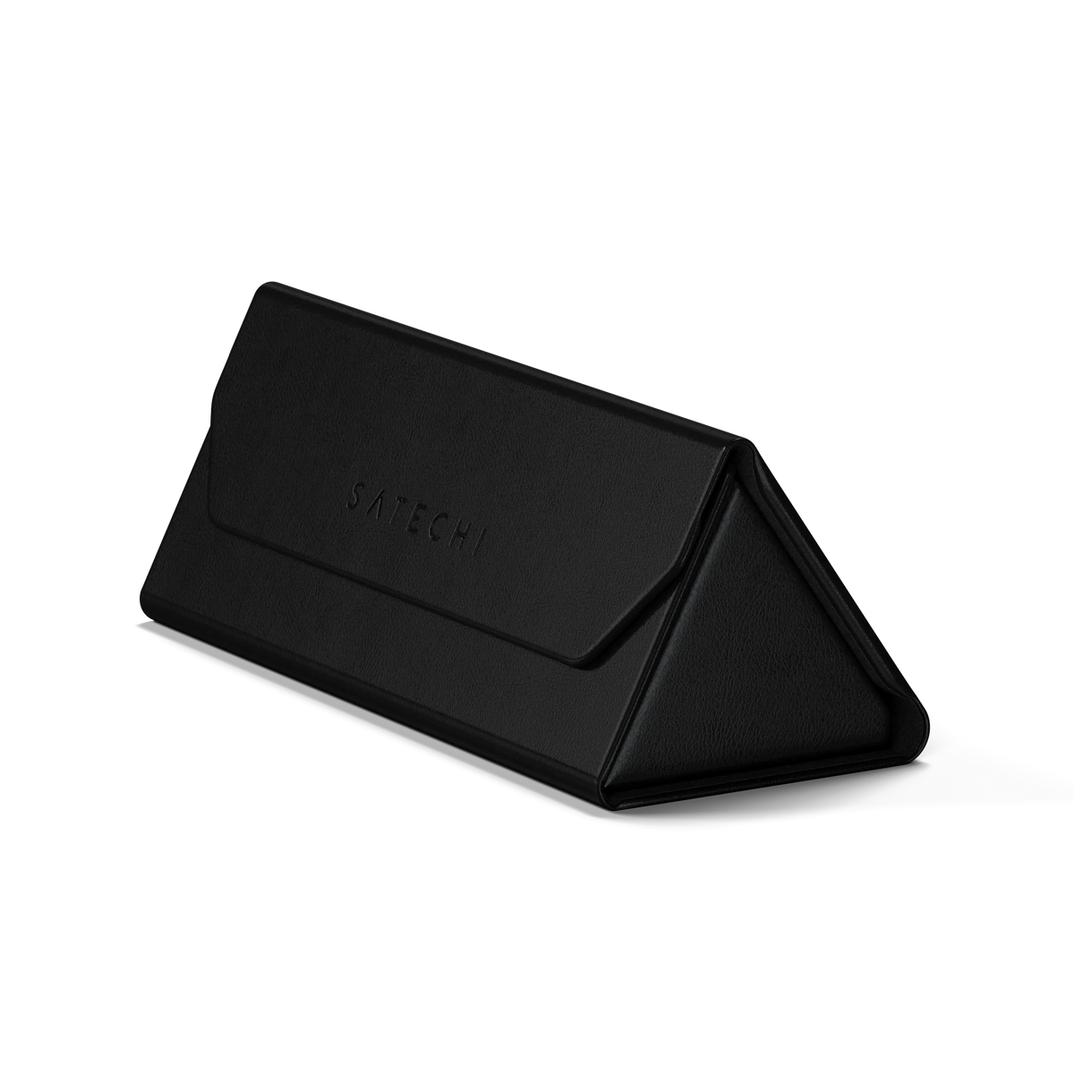 Satechi FindAll vegan-leather glasses case with Find My - black