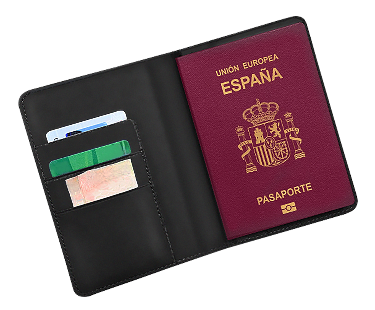 Scapade AirPass passport wallet with Find My - black